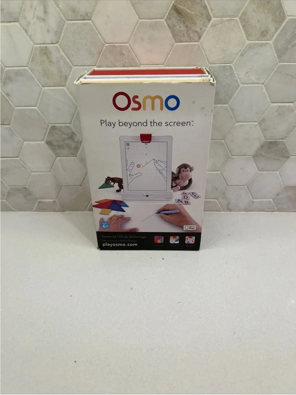 Osmo Little Genius System Starter Learning Kit Game Kids iPad Base Words Tangram